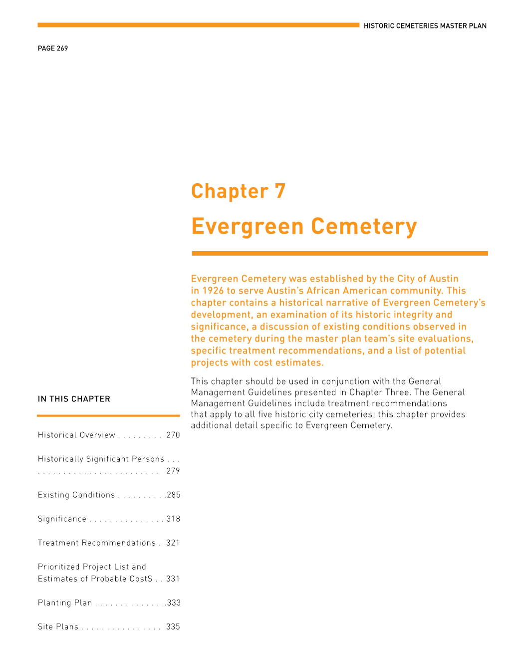 Chapter 7: Evergreen Cemetery