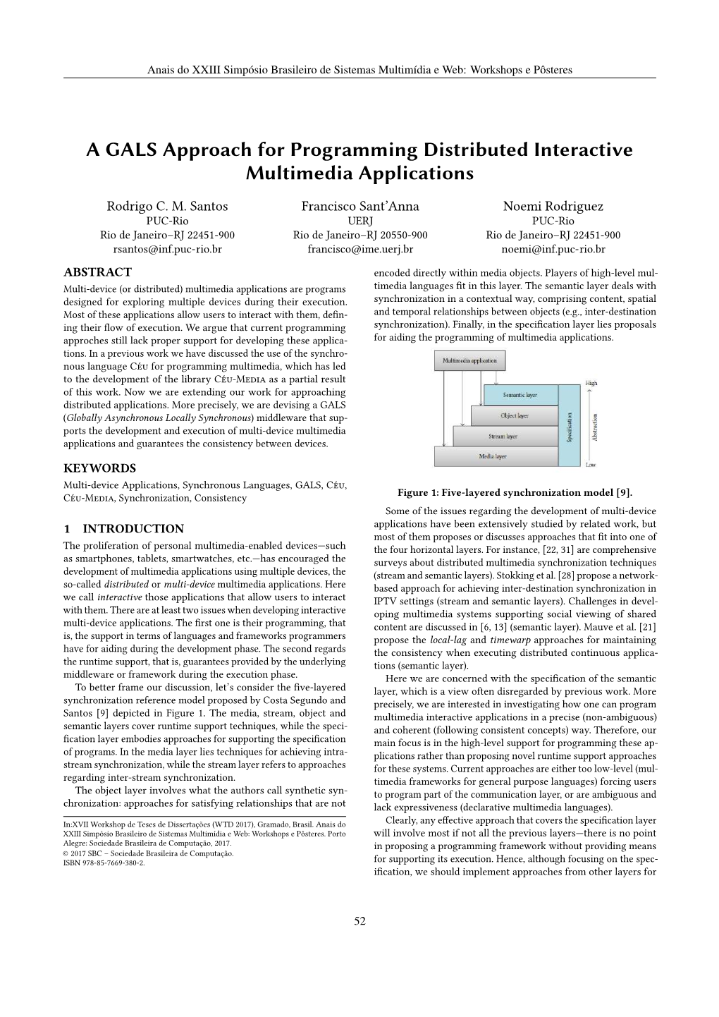 A GALS Approach for Programming Distributed Interactive Multimedia Applications