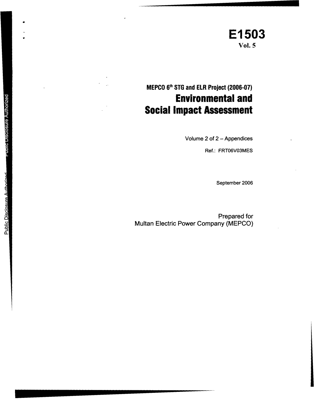 World Bank Document