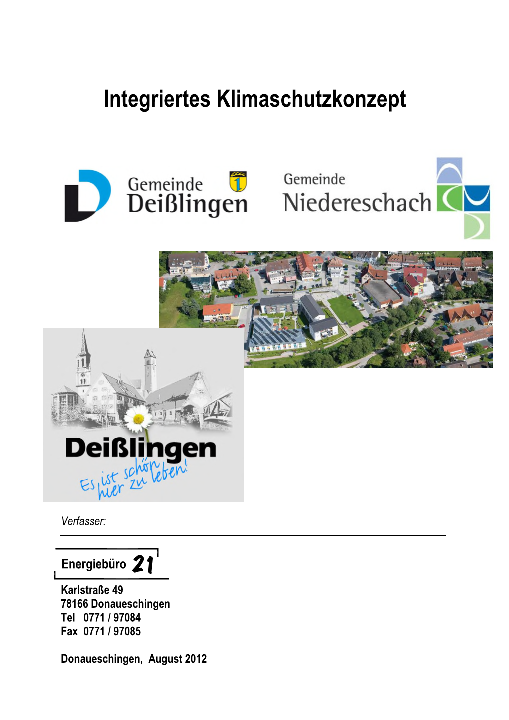 Integriertes Klimaschutzkonzept Deißlingen/Niedereschach