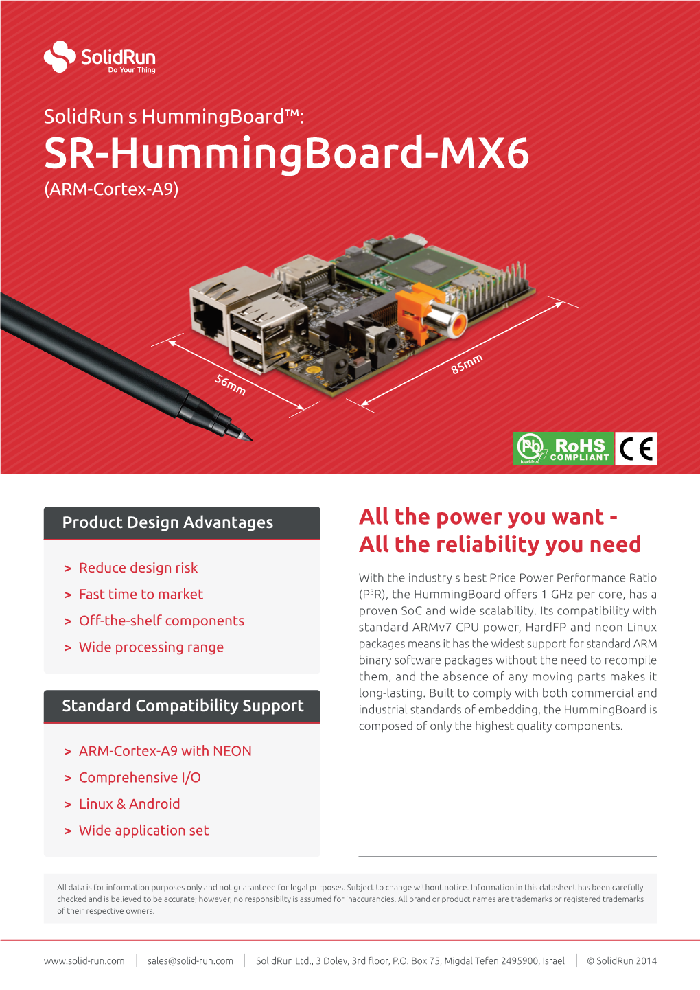 SR-Hummingboard-MX6 (ARM-Cortex-A9)