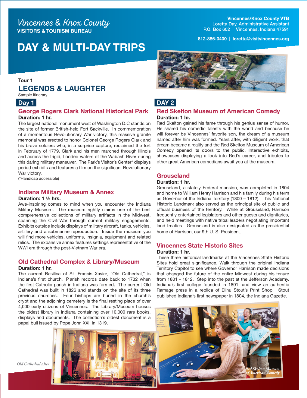 Group Tour Sample Itineraries