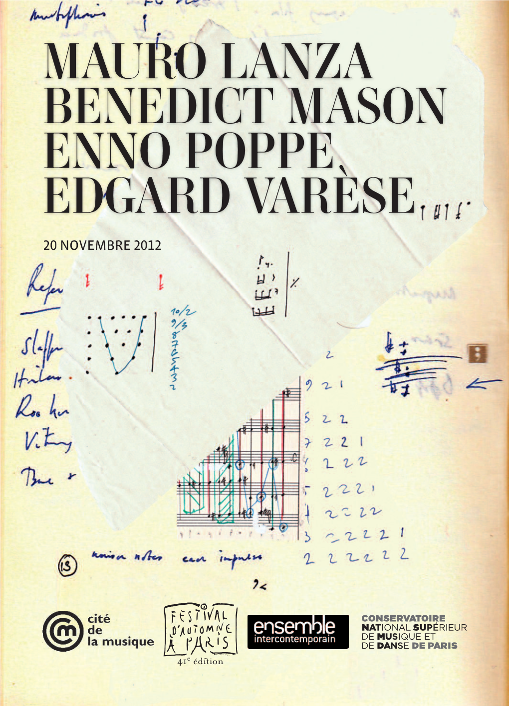 Bible Mason, Varèse, Poppe, Lanza