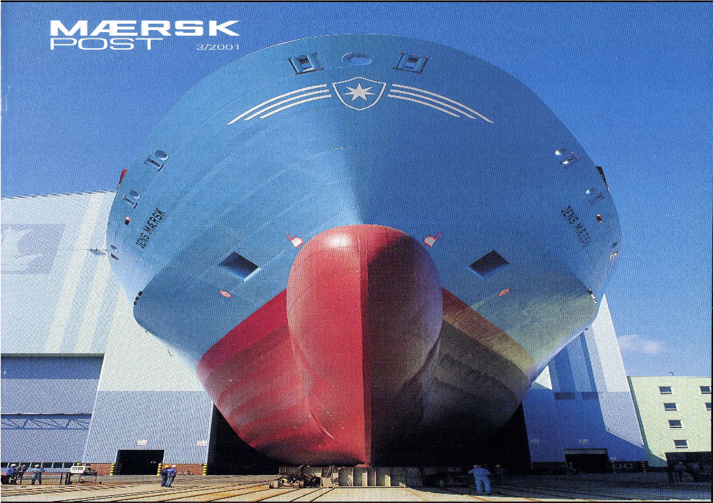 MÆRSK Is Being Towed out of the Production Hall at Volkswerft Stralsund