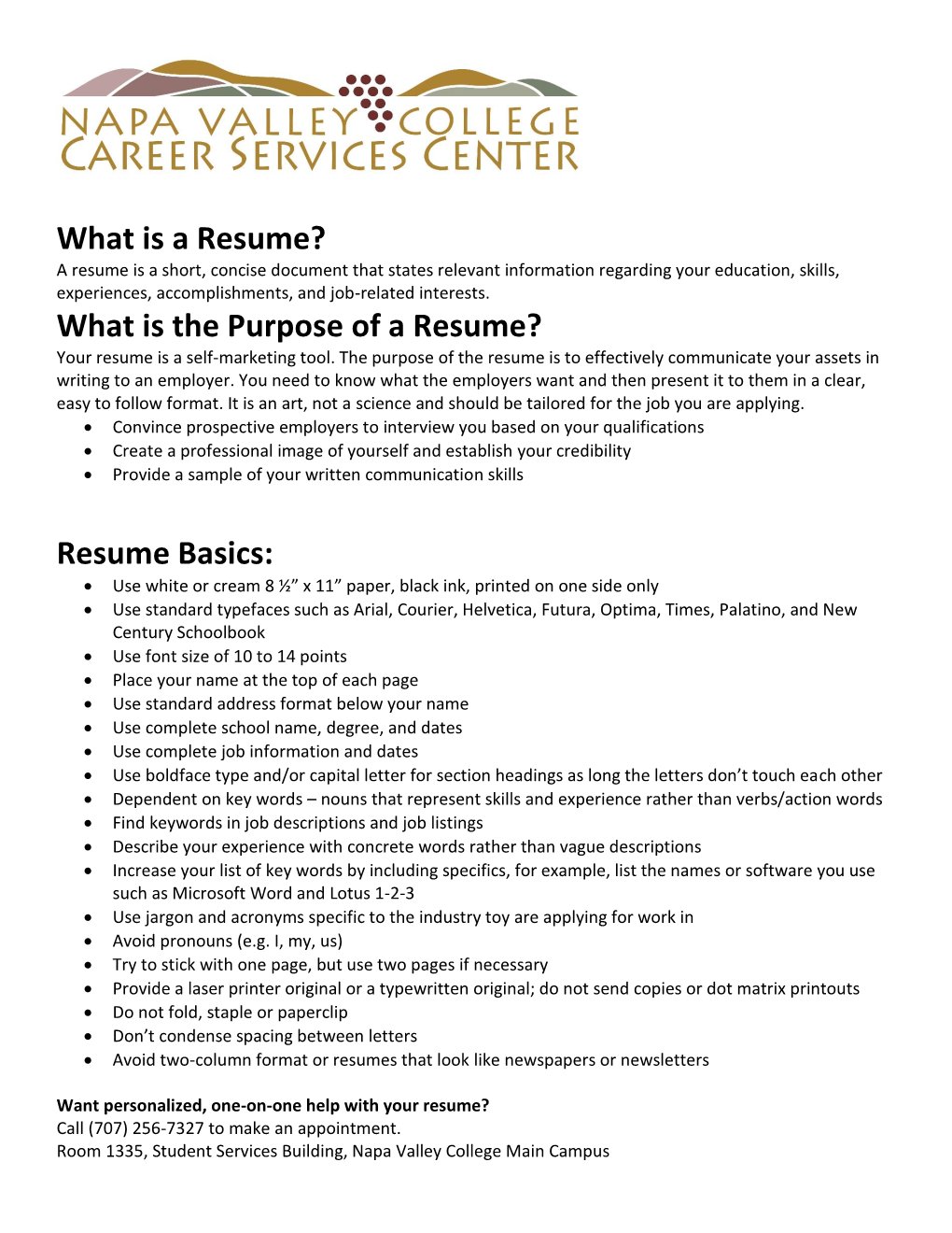 Resume Basics