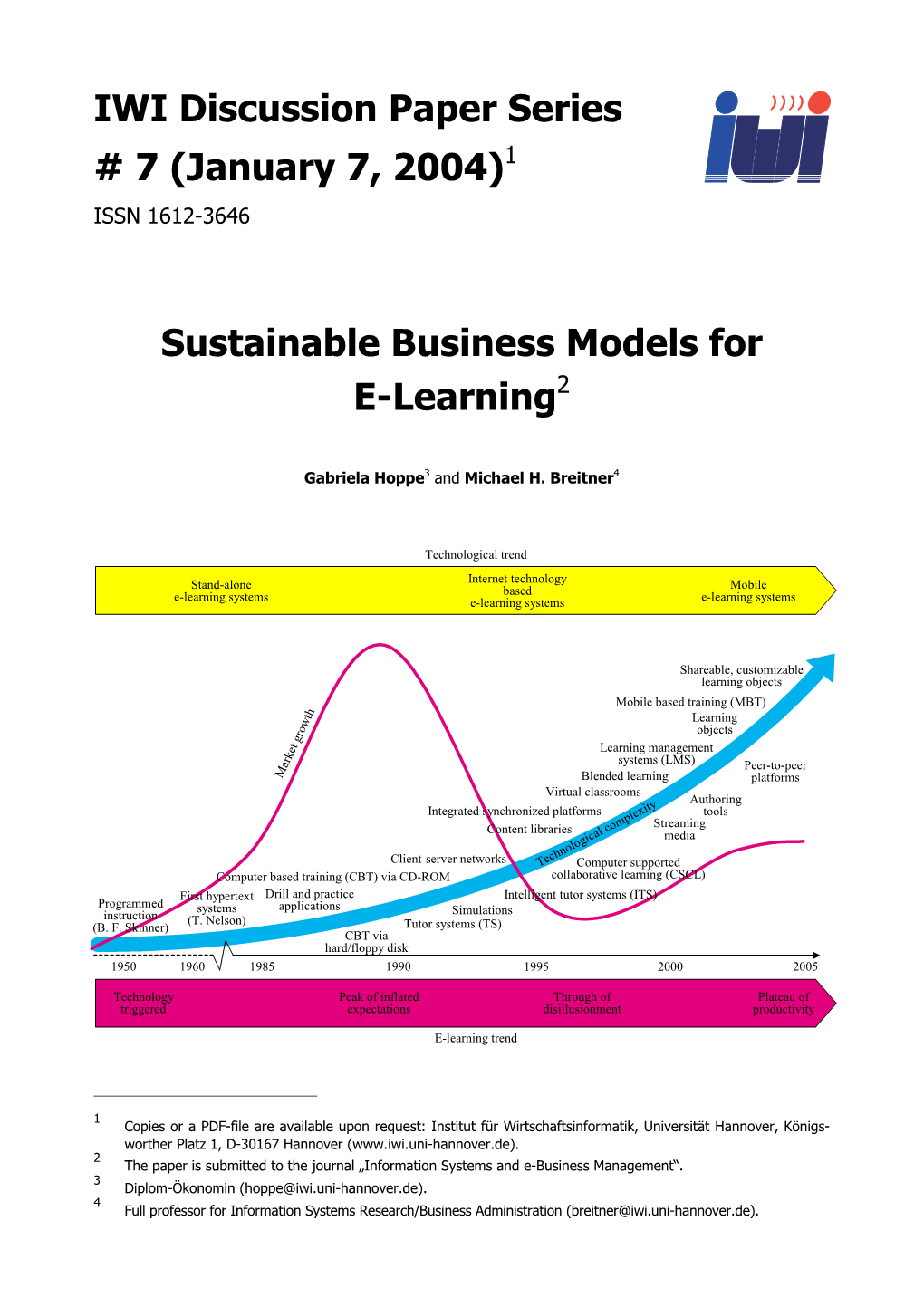 Sustainable Business Models for E-Learning2