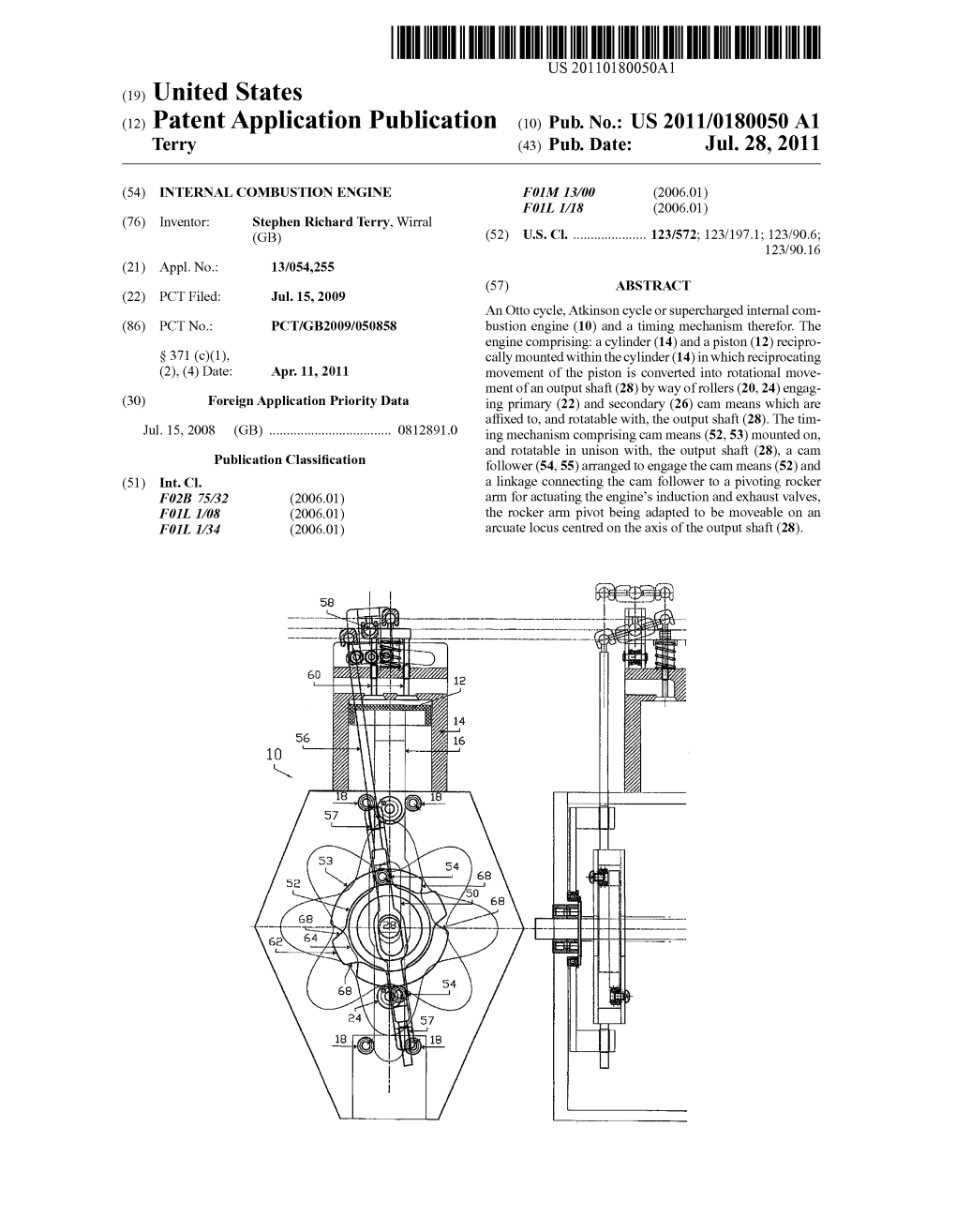 (12) Patent Application Publication (10) Pub. No.: US 2011/0180050 A1 Terry (43) Pub