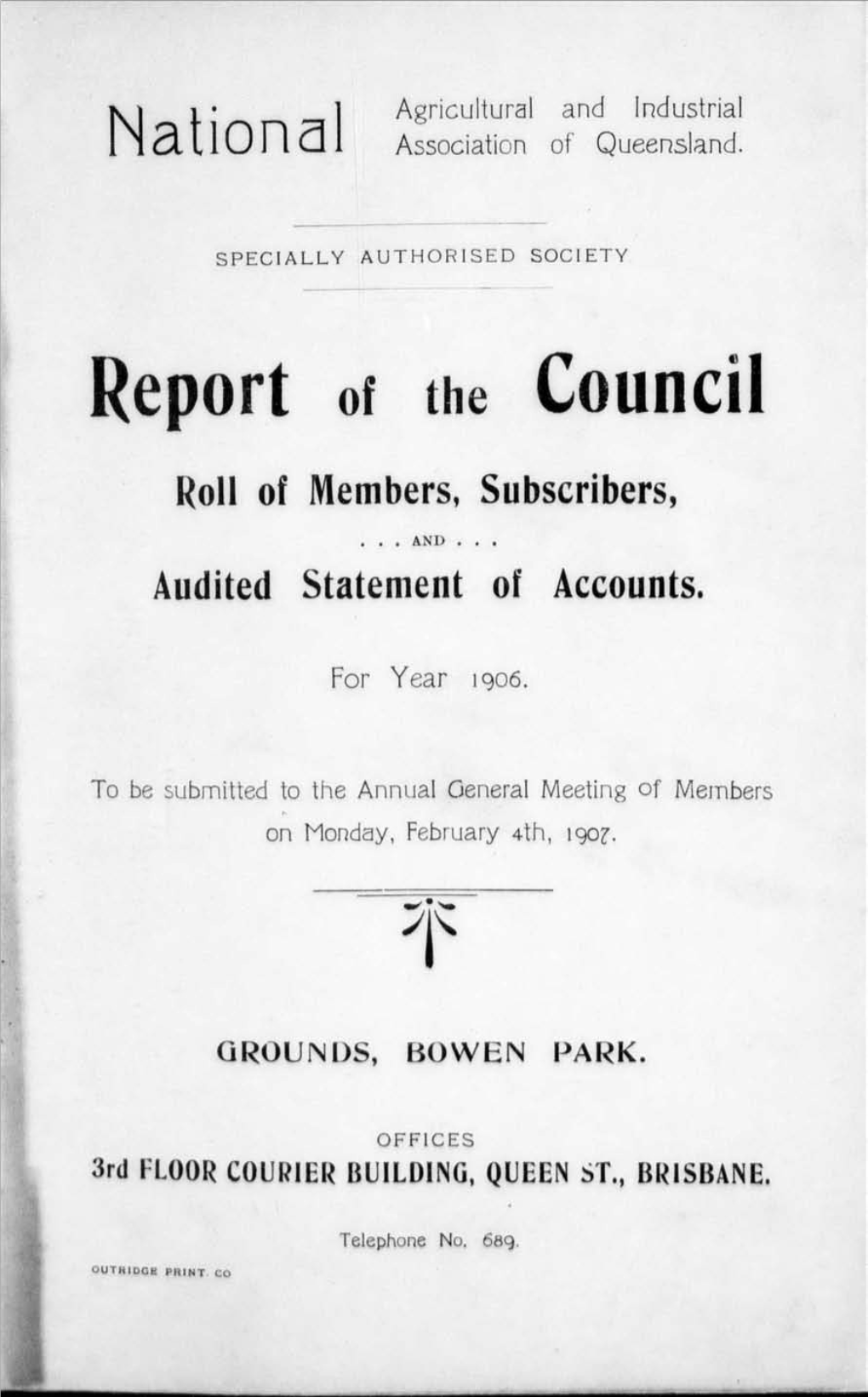 1906 Annual Report