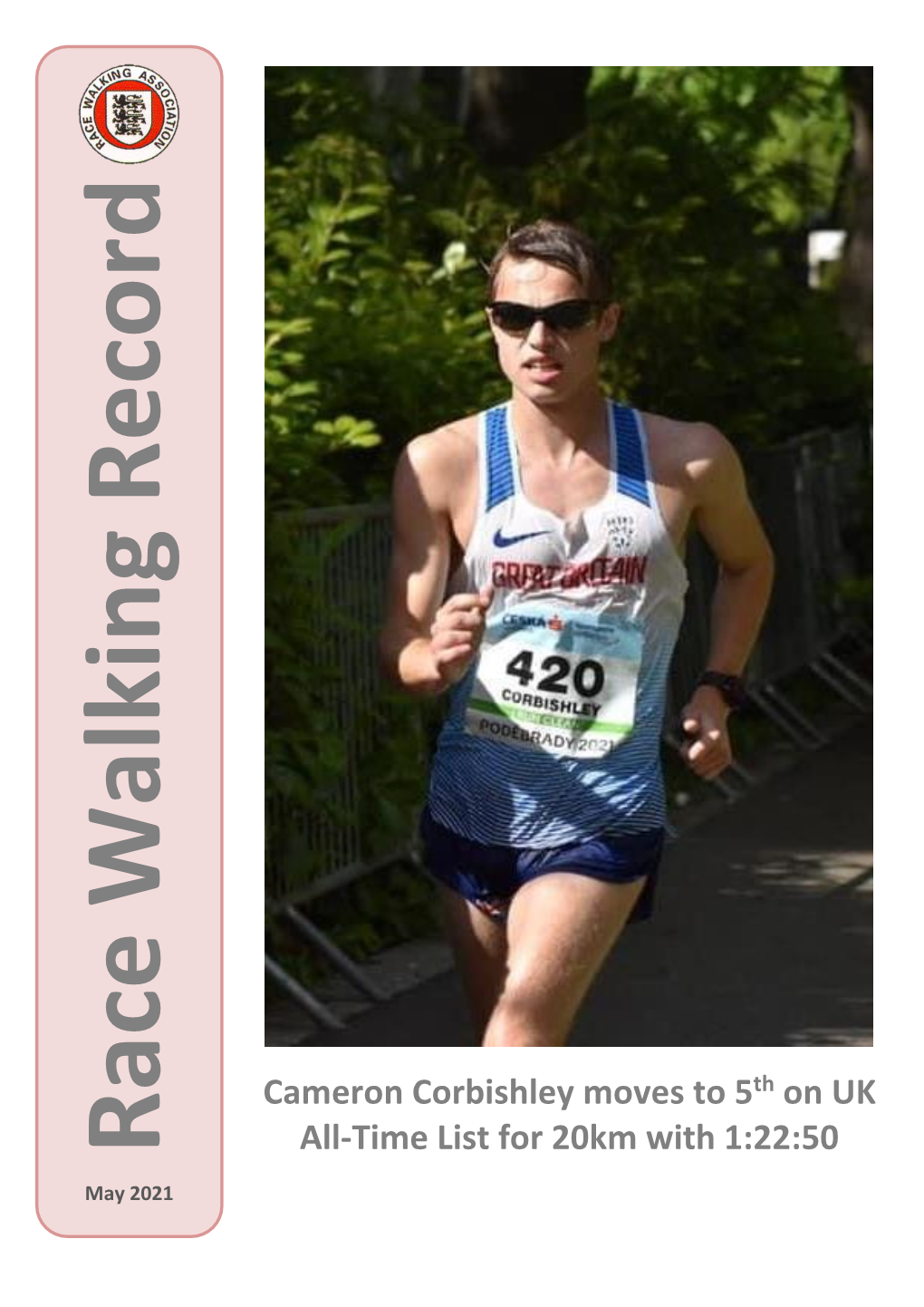 Cameron Corbishley Moves to 5Th on UK All-Time List for 20Km with 1:22:50