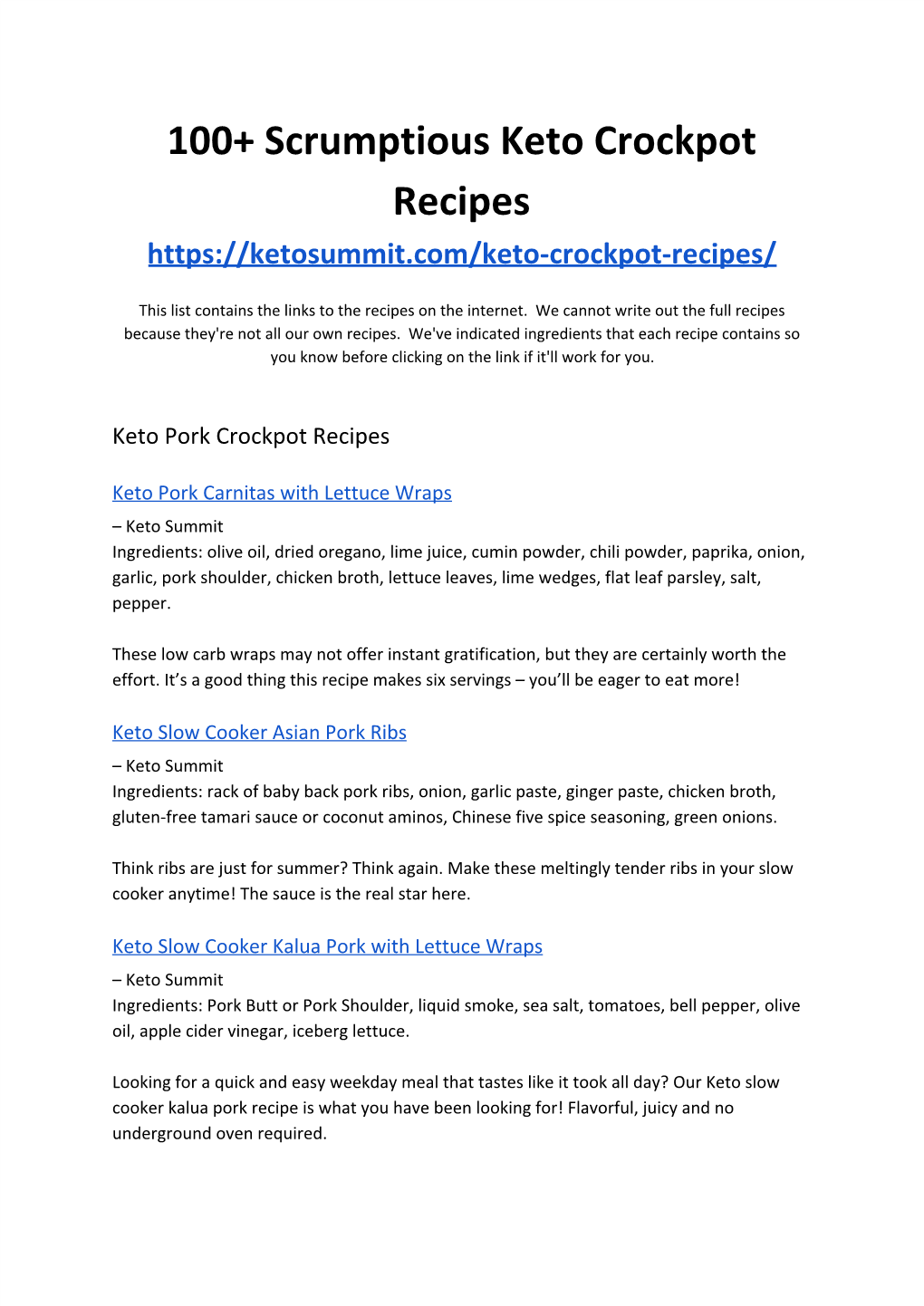 100+ Scrumptious Keto Crockpot Recipes