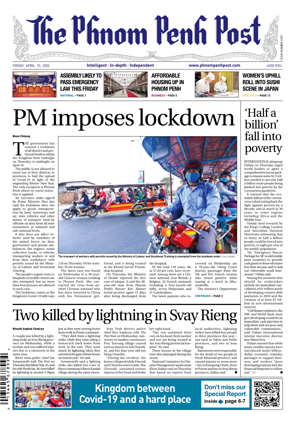 PM Imposes Lockdown 'Half A