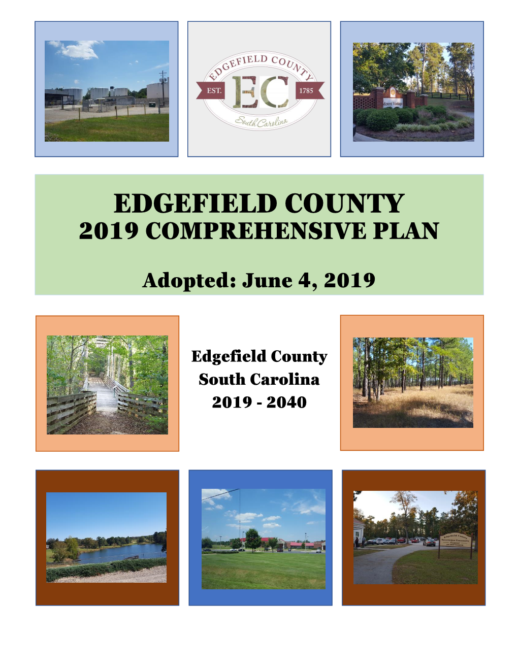 Edgefield County 2019 Comprehensive Plan