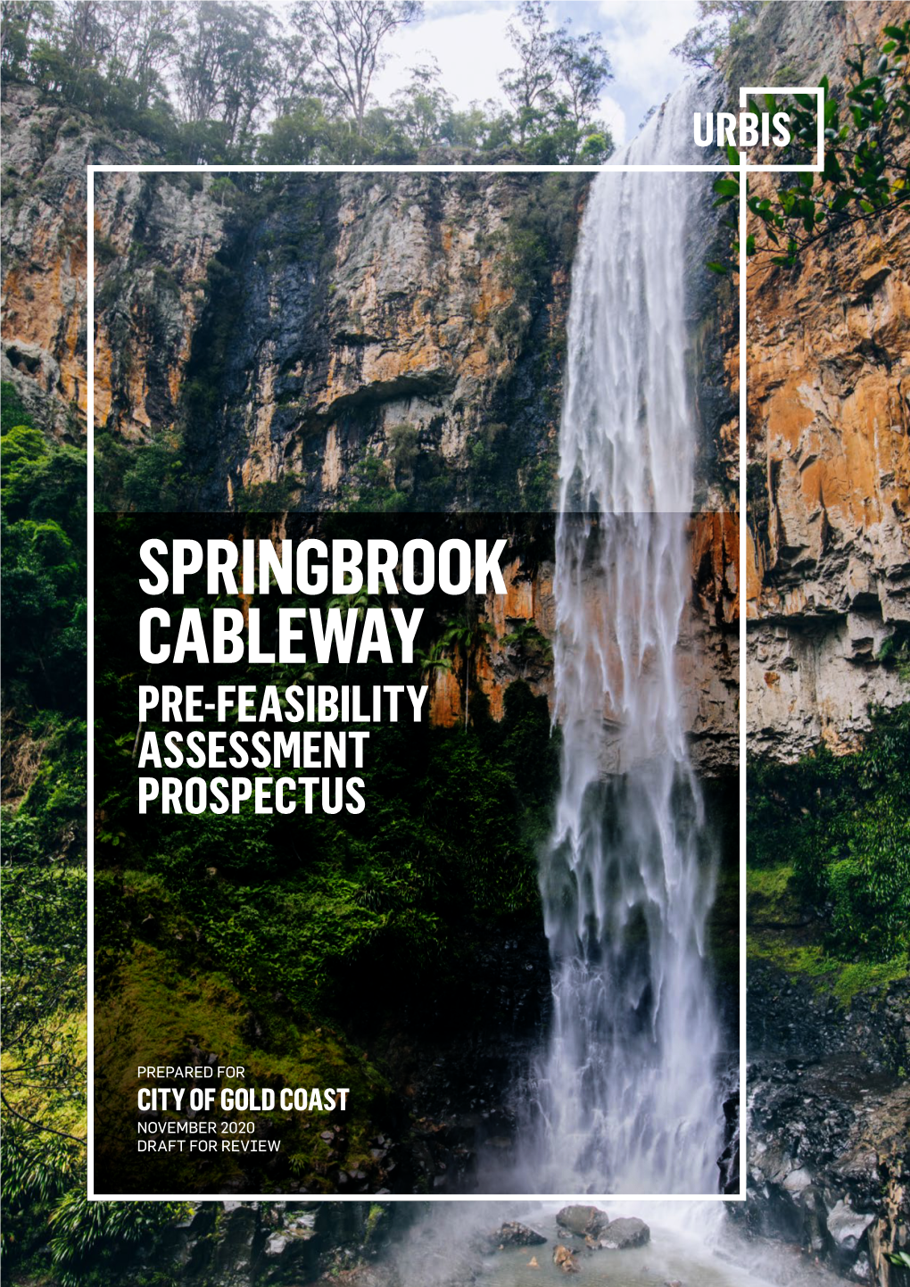 Springbrook Cableway Pre-Feasibility Draft Prospectus November 2020