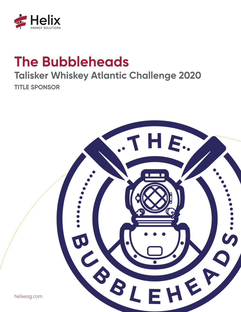 The Bubbleheads Talisker Whiskey Atlantic Challenge 2020 TITLE SPONSOR