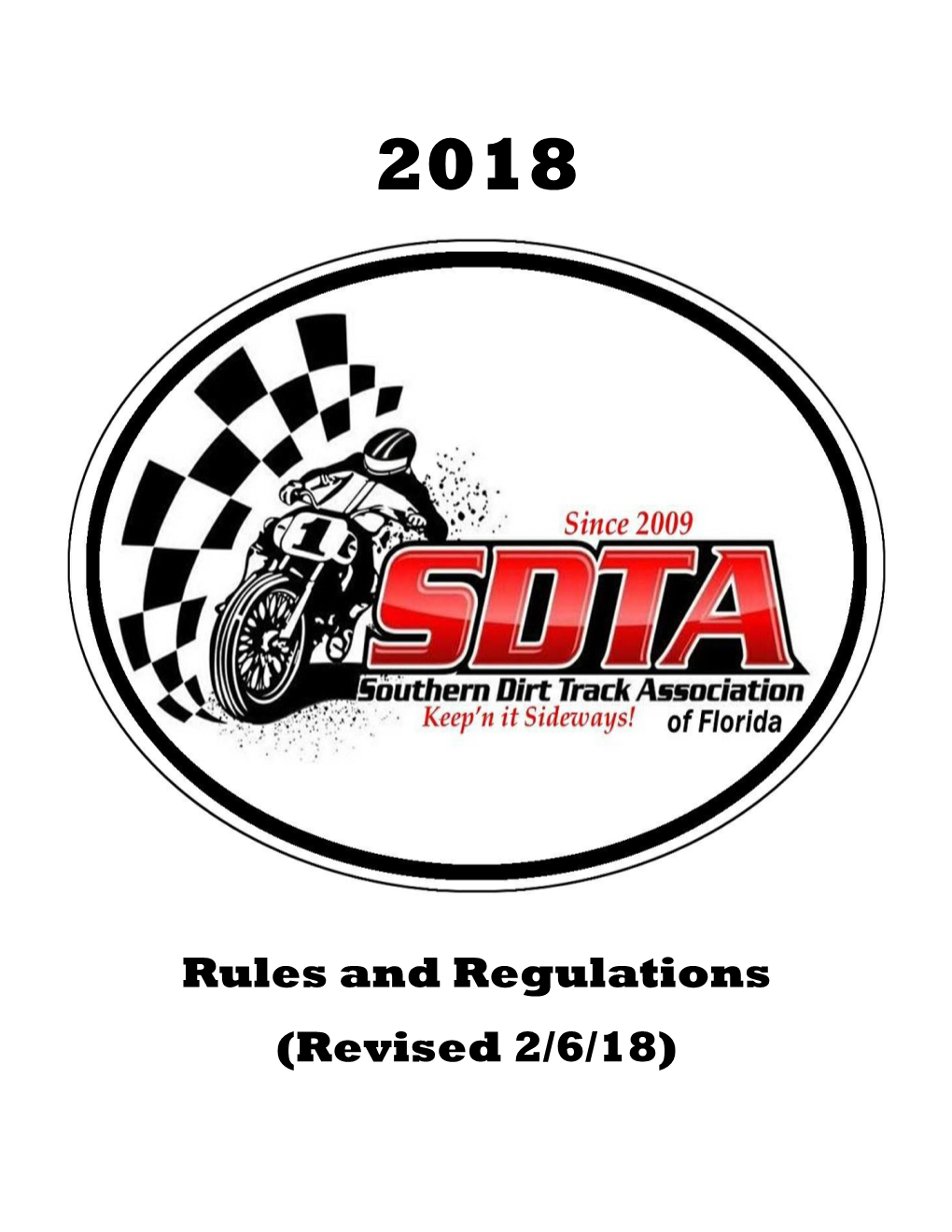 SDTA Flat Track Racing Rules and Regulations 2013