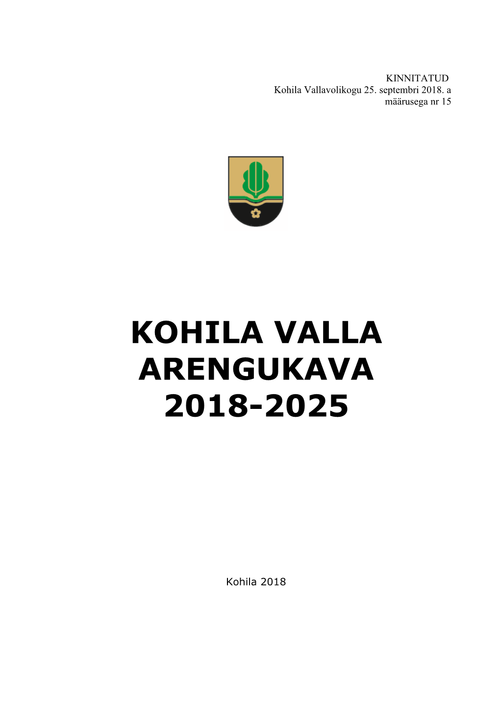 Kohila Valla Arengukava 2018-2025