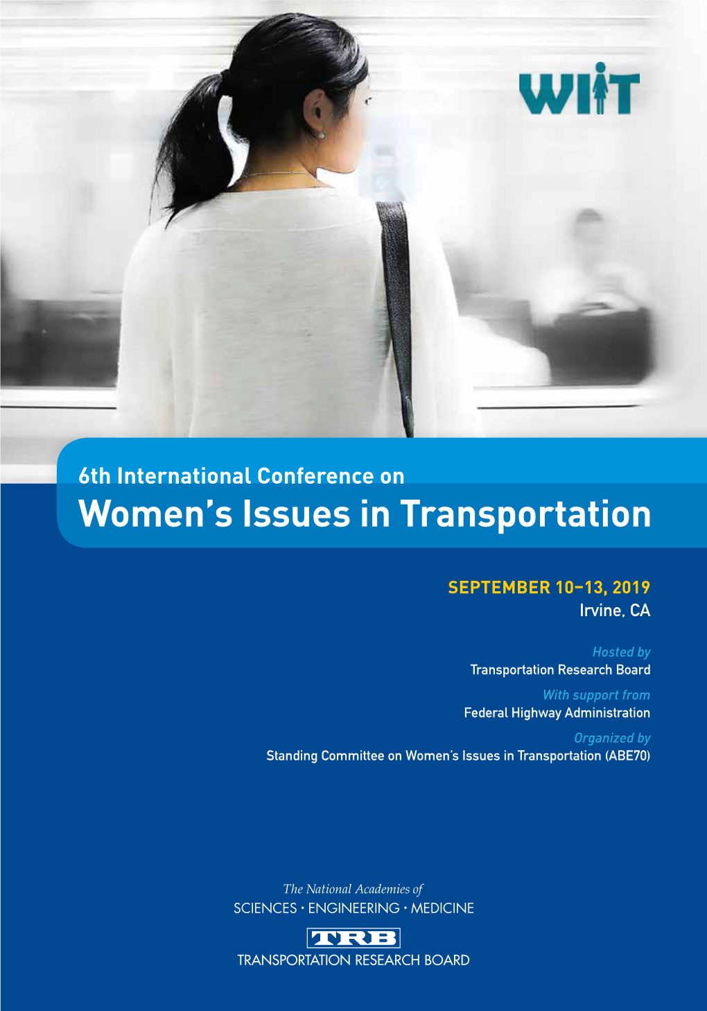 6Th International Conference on Women’S Issues in Transportation