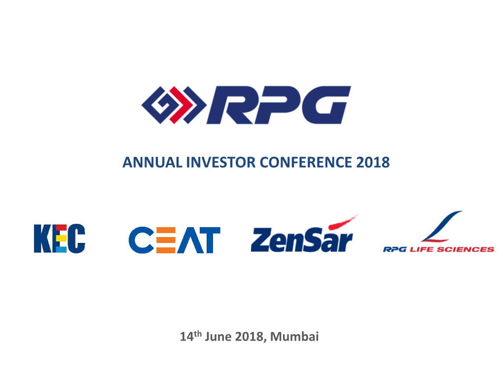 Annual Investor Conference 2018