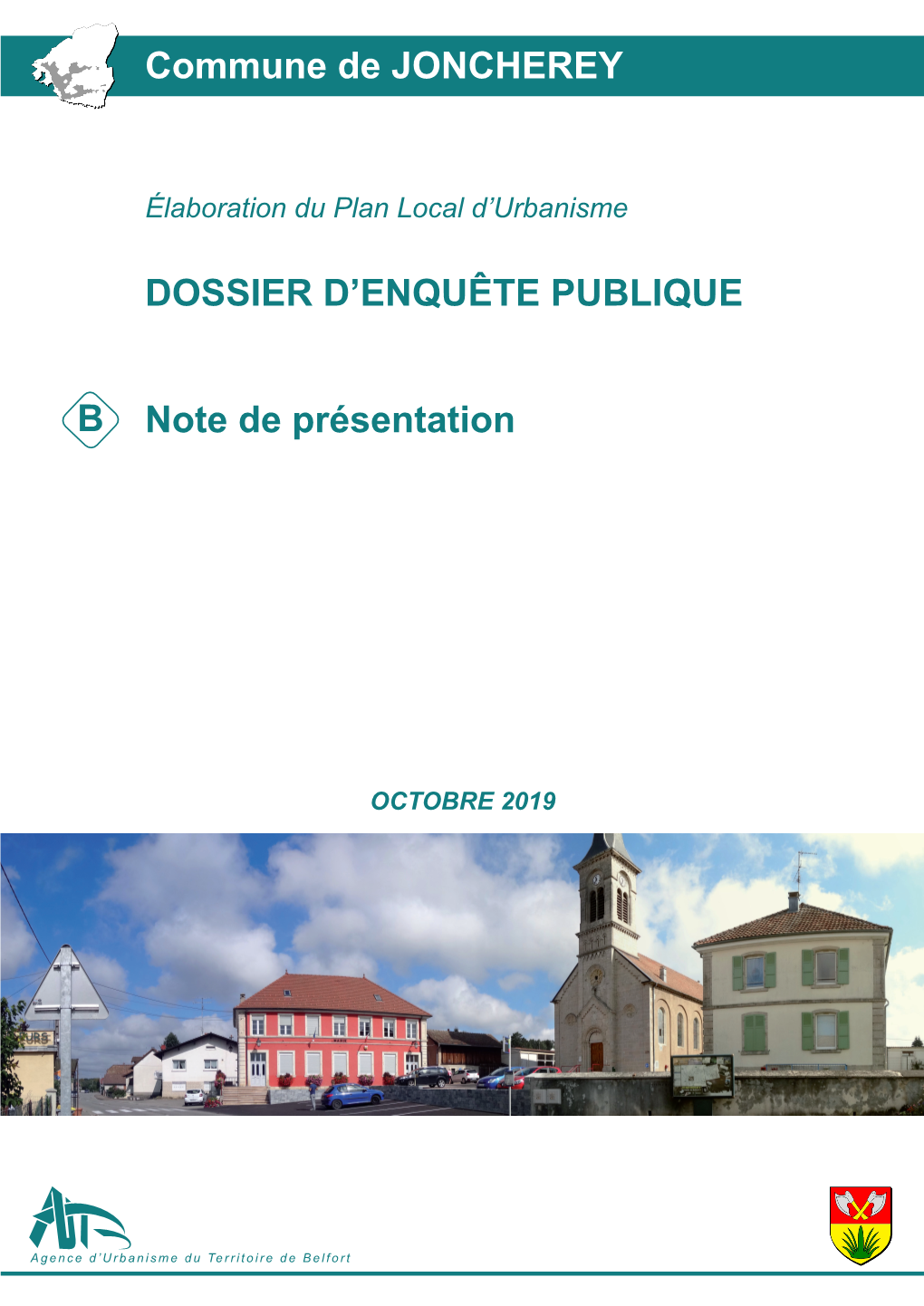 Note De Présentation Commune De JONCHEREY B DOSSIER