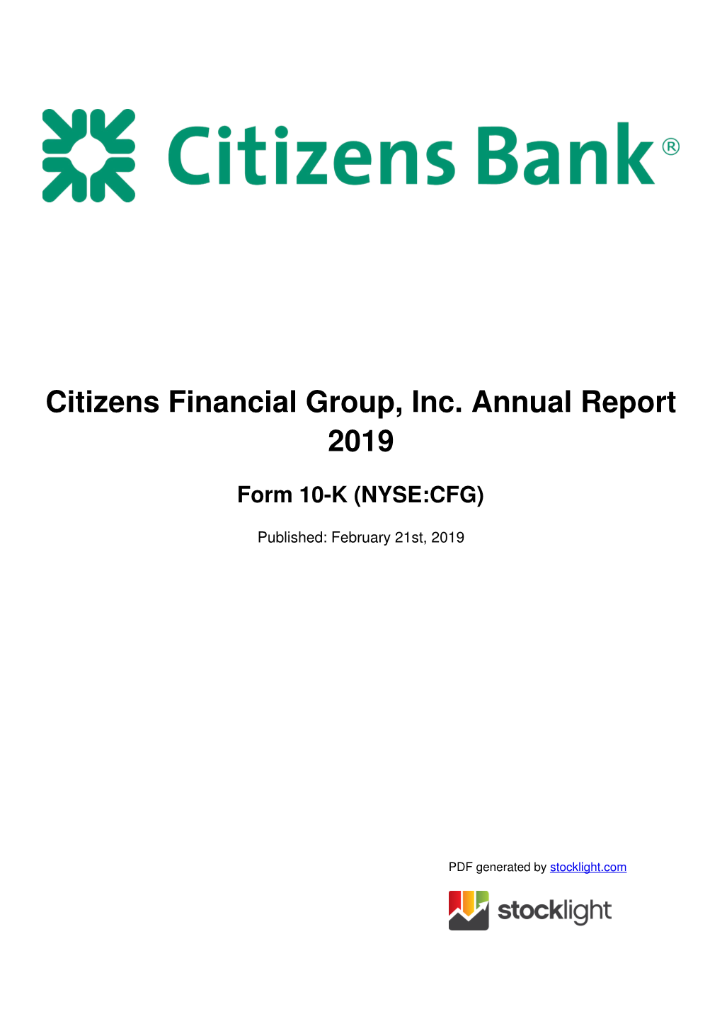 Citizens Financial Group, Inc