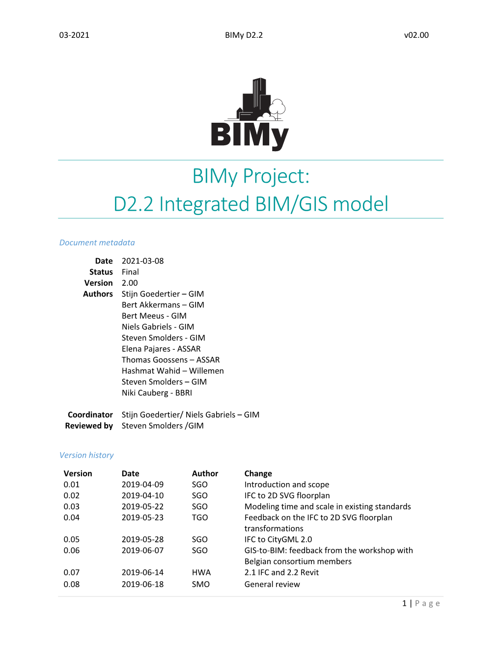 D1.3 Platform and API Specifications (Published by Means of Swagger)