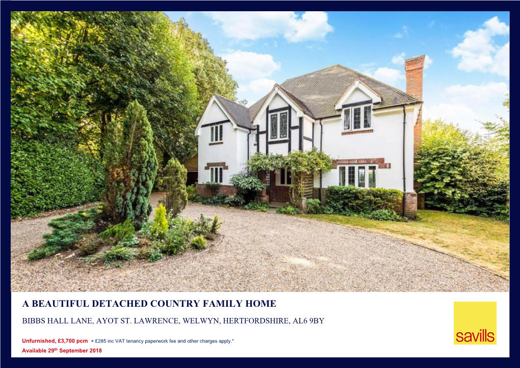 A Beautiful Detached Country Family Home