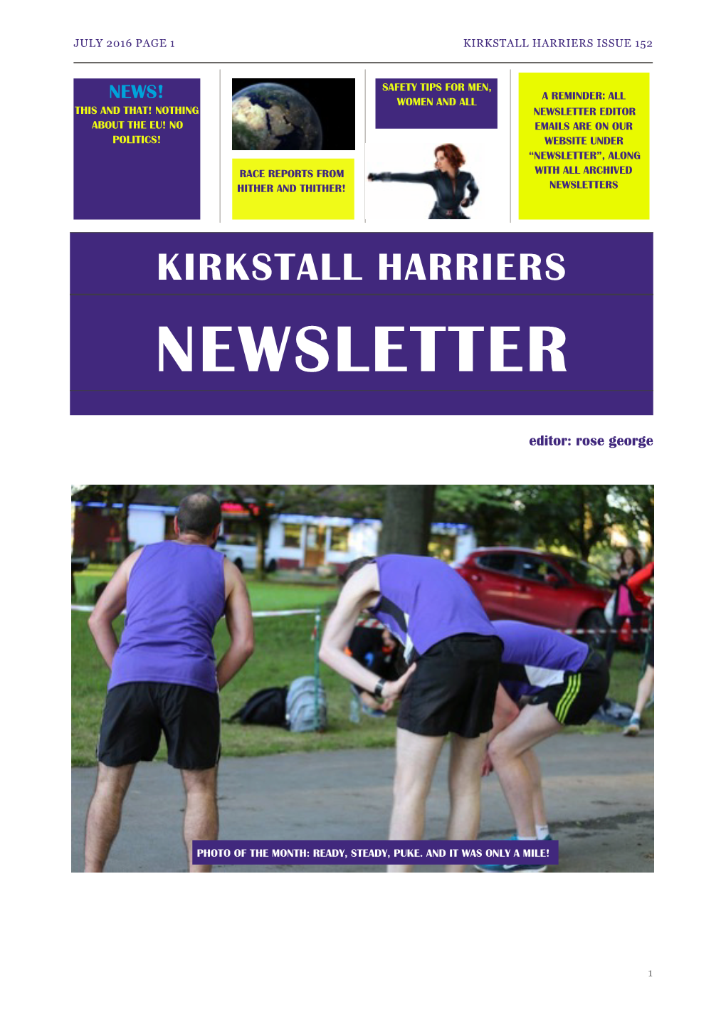 Kirkstall Harriers Newsletter July 2016