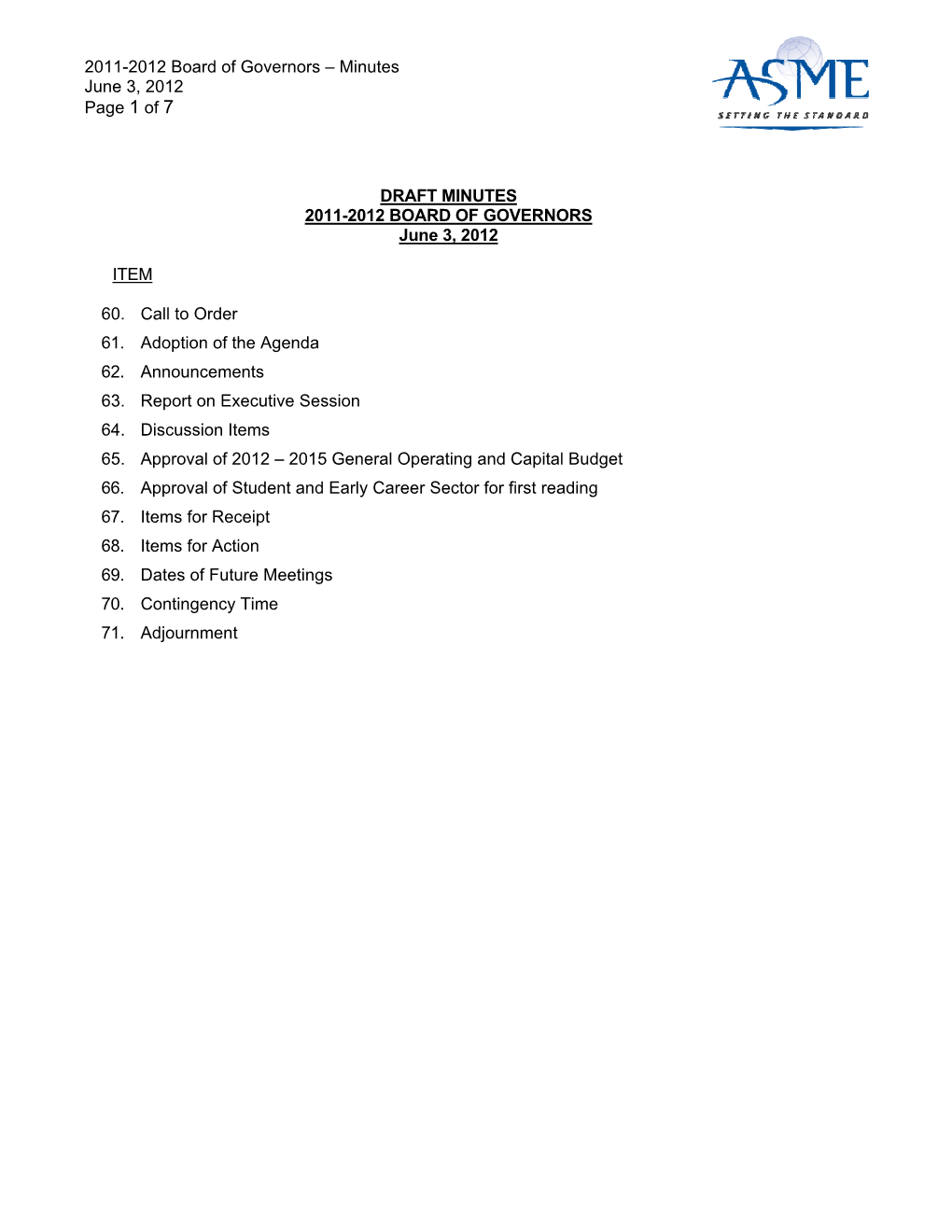 2011-2012 Board of Governors – Minutes June 3, 2012 Page 1 of 7