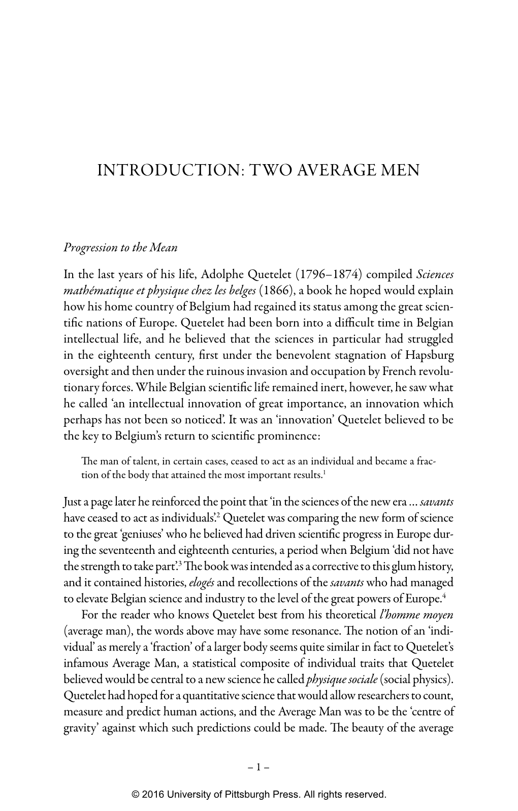 Introduction: Two Average Men