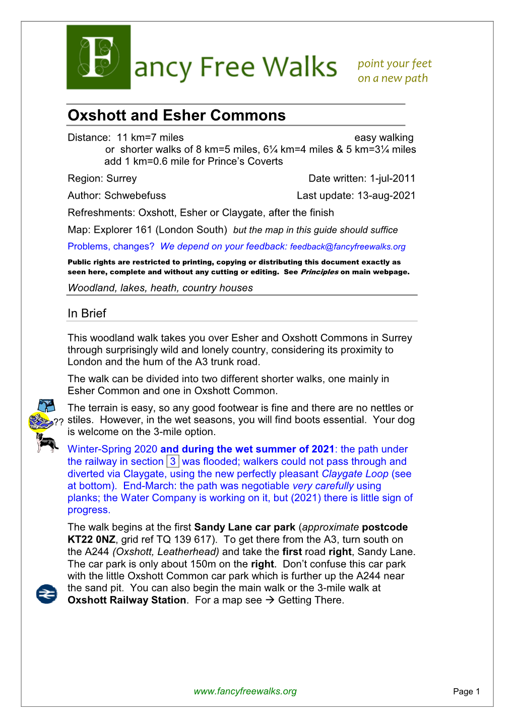 Oxshott & Esher Commons