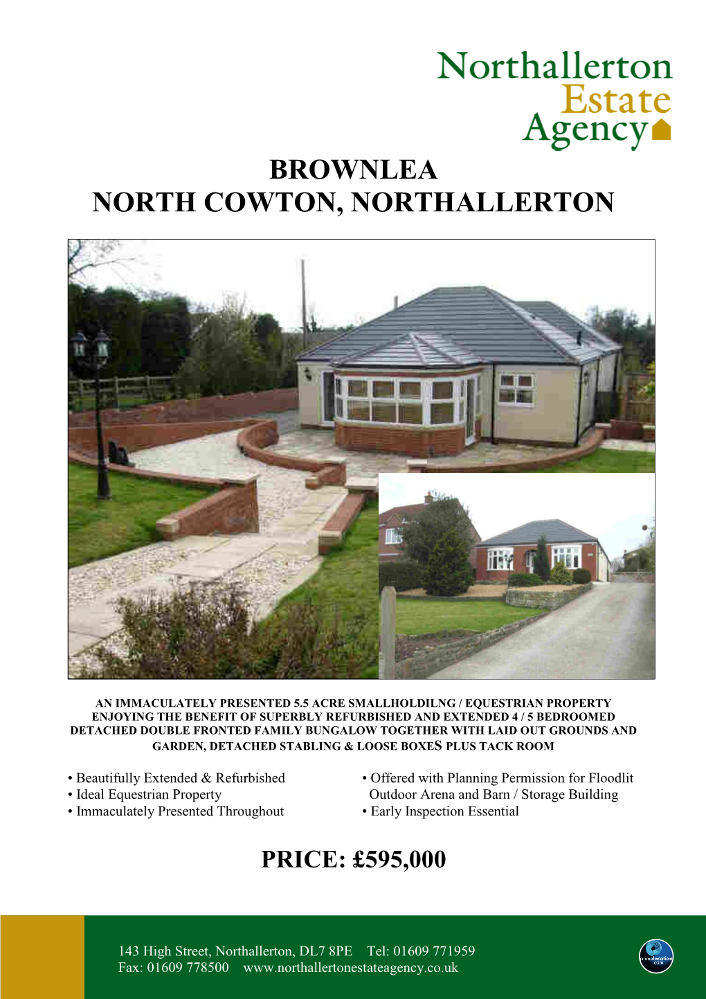 Brownlea North Cowton, Northallerton
