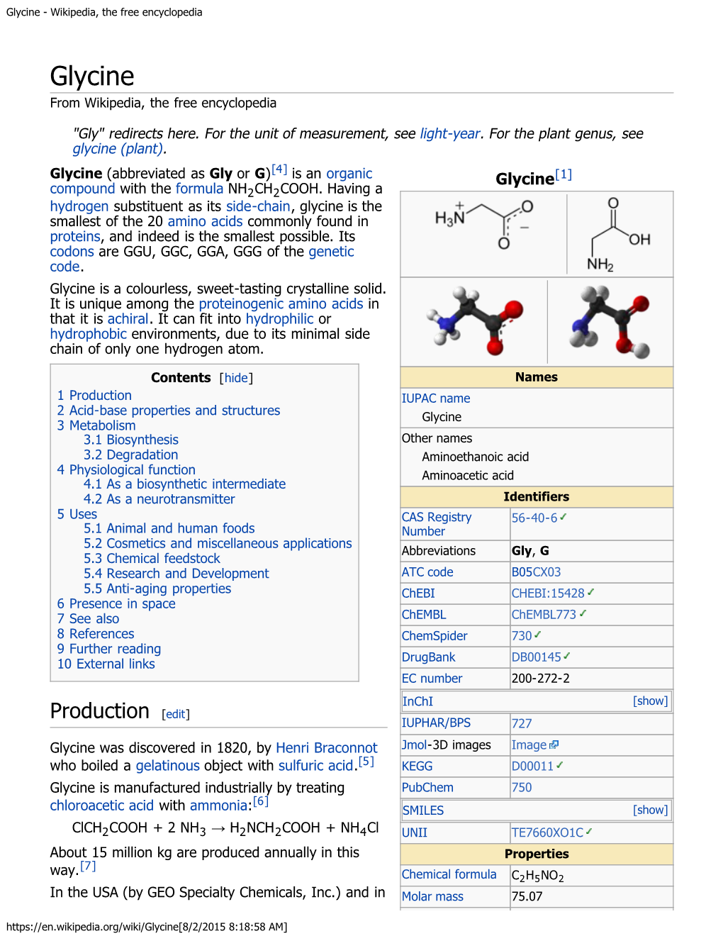 Glycine - Wikipedia, the Free Encyclopedia