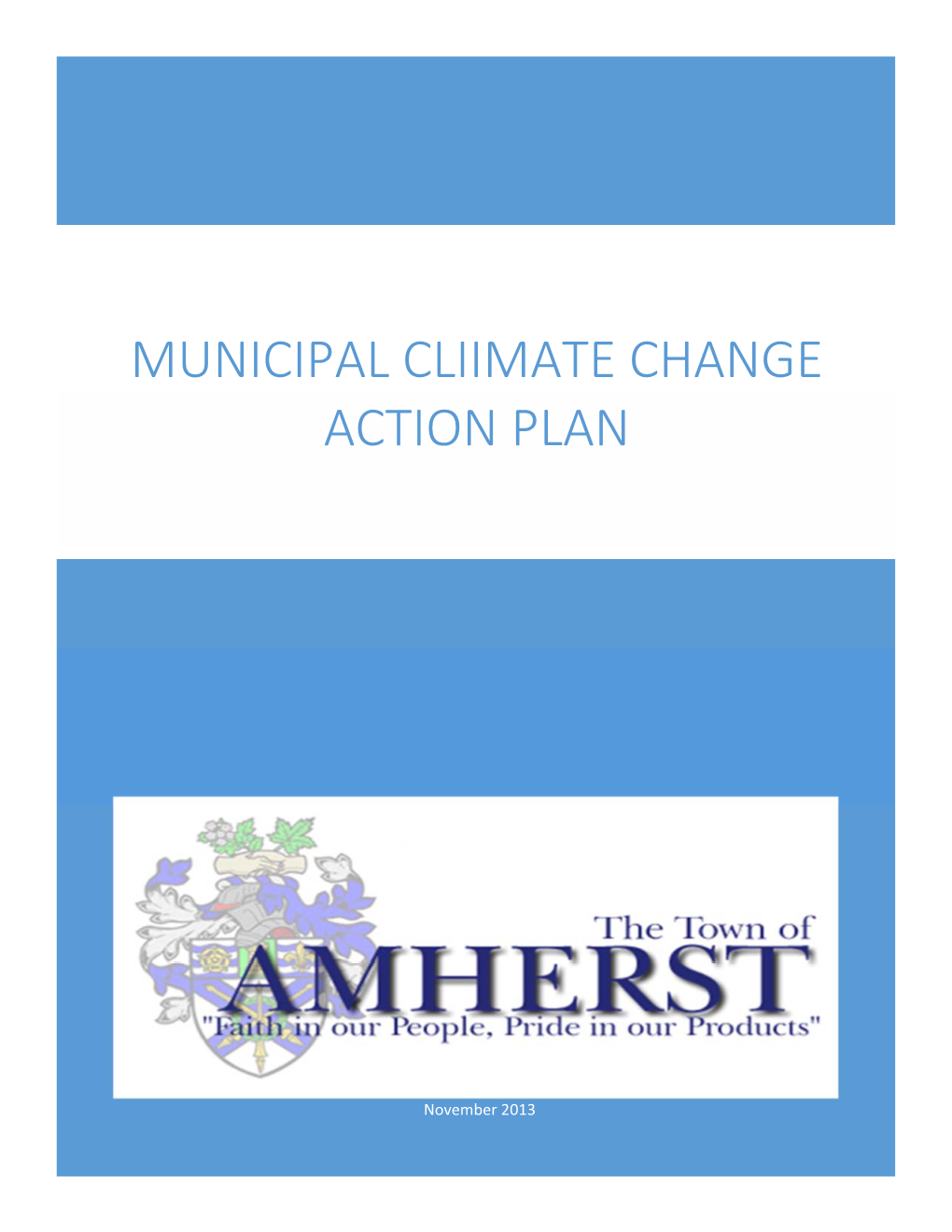Municipal Cliimate Change Action Plan