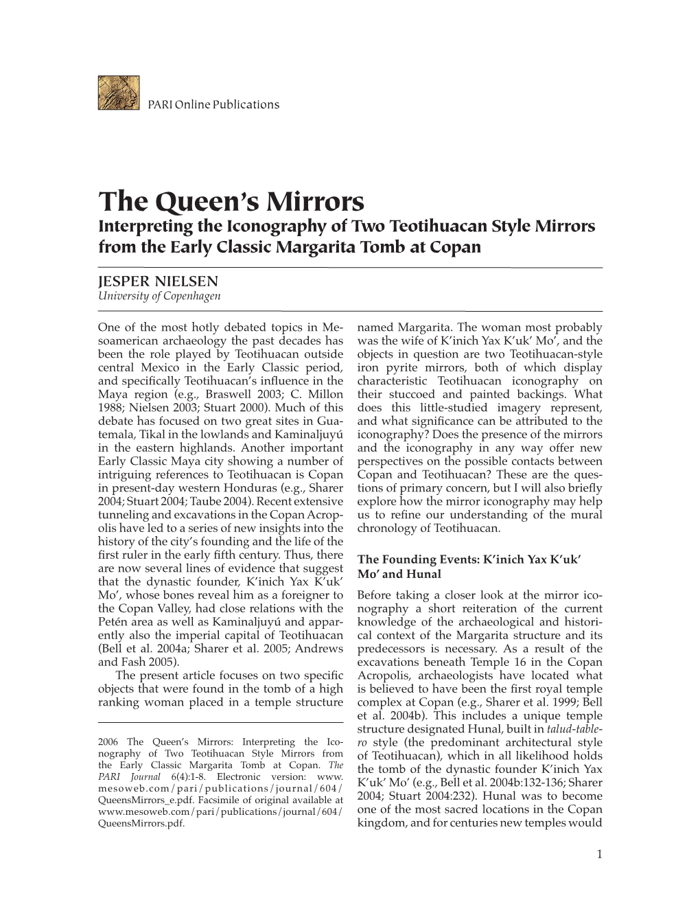 The Queen's Mirrors