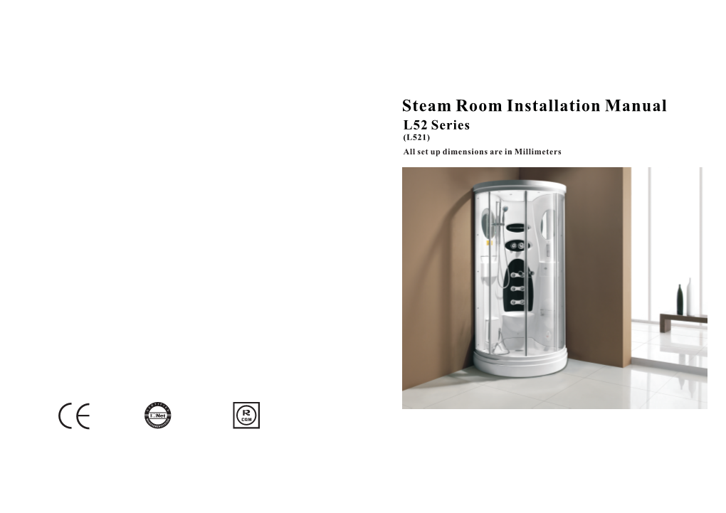 Steam Room Installation Manual