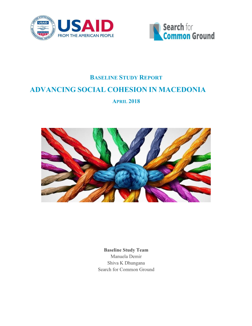 Baseline Study Report | Advancing Social Cohesion in Macedonia
