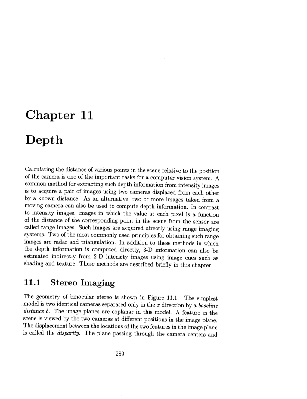 Chapter 11. Depth