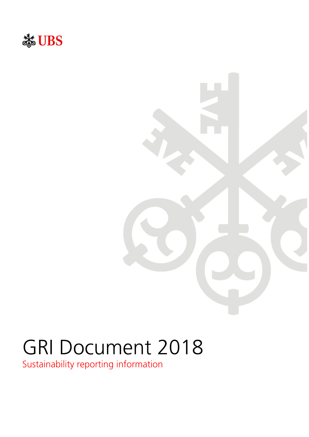 GRI Document 2018 Sustainability Reporting Information
