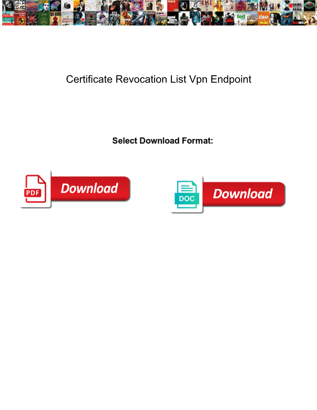 Certificate Revocation List Vpn Endpoint