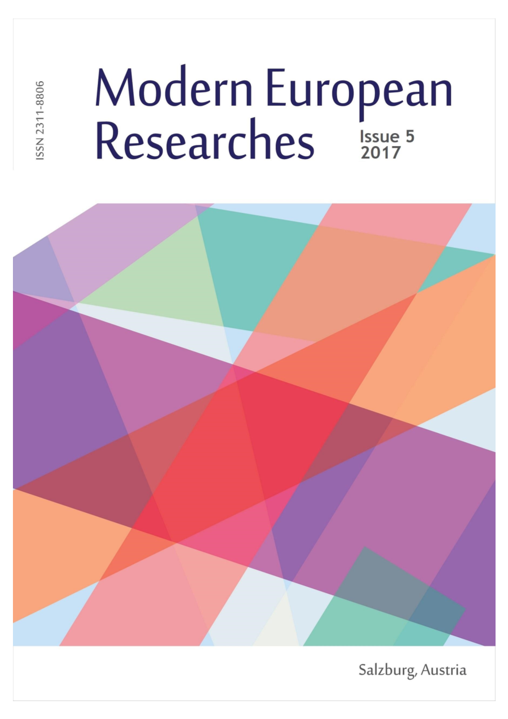Modern European Researches (2017) Issue 5, 87 P