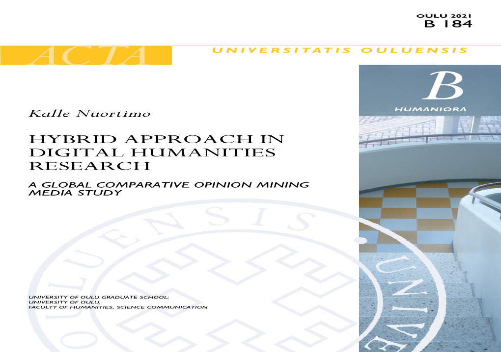 Hybrid Approach in Digital Humanities Research : a Global Comparative