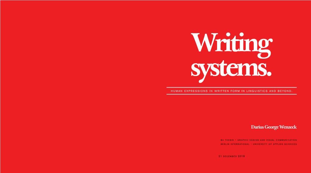 Writing Systems