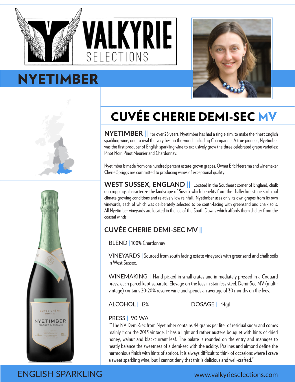 Nyetimber Demi-Sec MV Technical Sheet