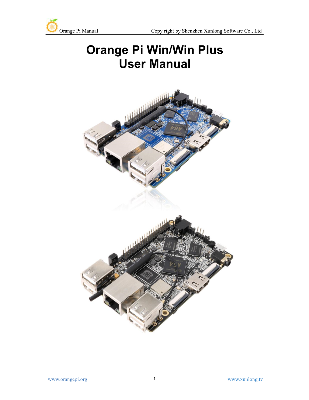 Orange Pi Win/Win Plus User Manual