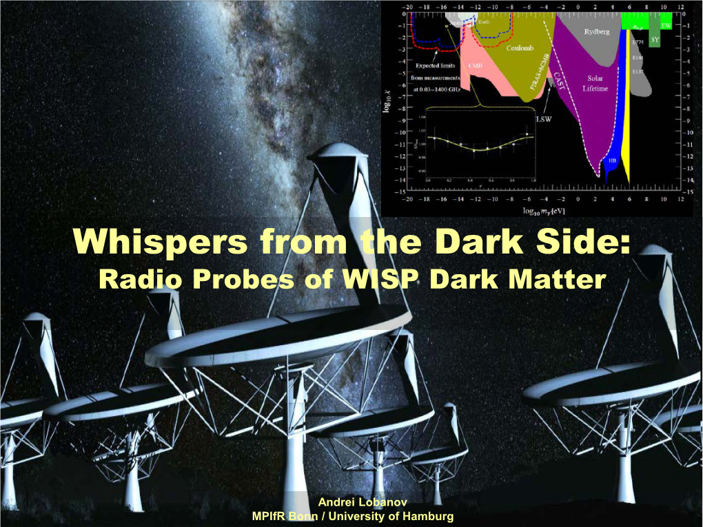 Whispers from the Dark Side: Radio Probes of WISP Dark Matter