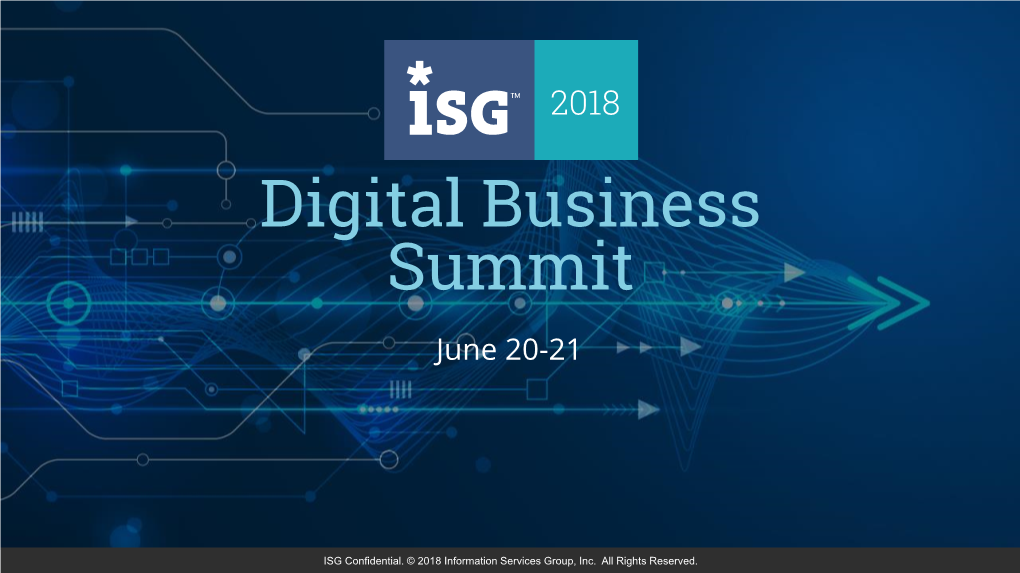 3 ISG DBS BERLIN 2018 Transformationisnotdigitalitsconstant