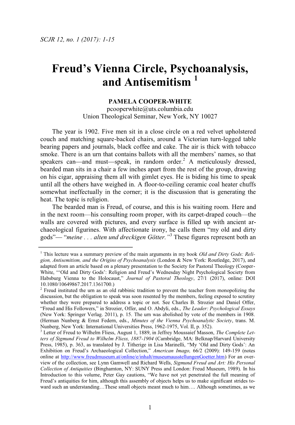 Freud's Vienna Circle, Psychoanalysis, and Antisemitism