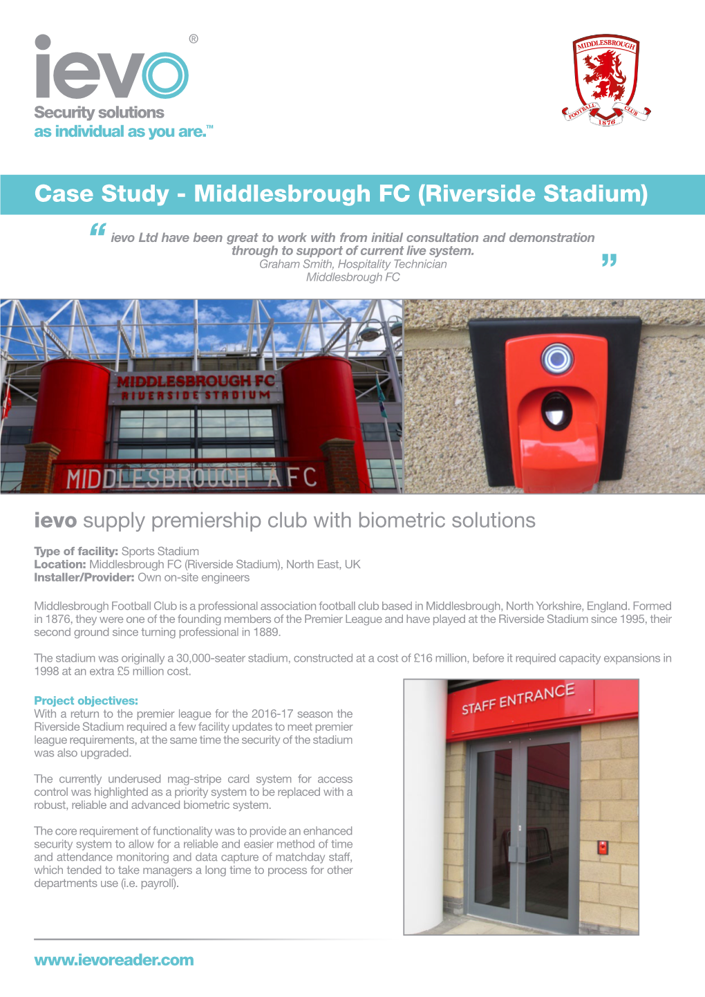 Middlesbrough FC (Riverside Stadium)