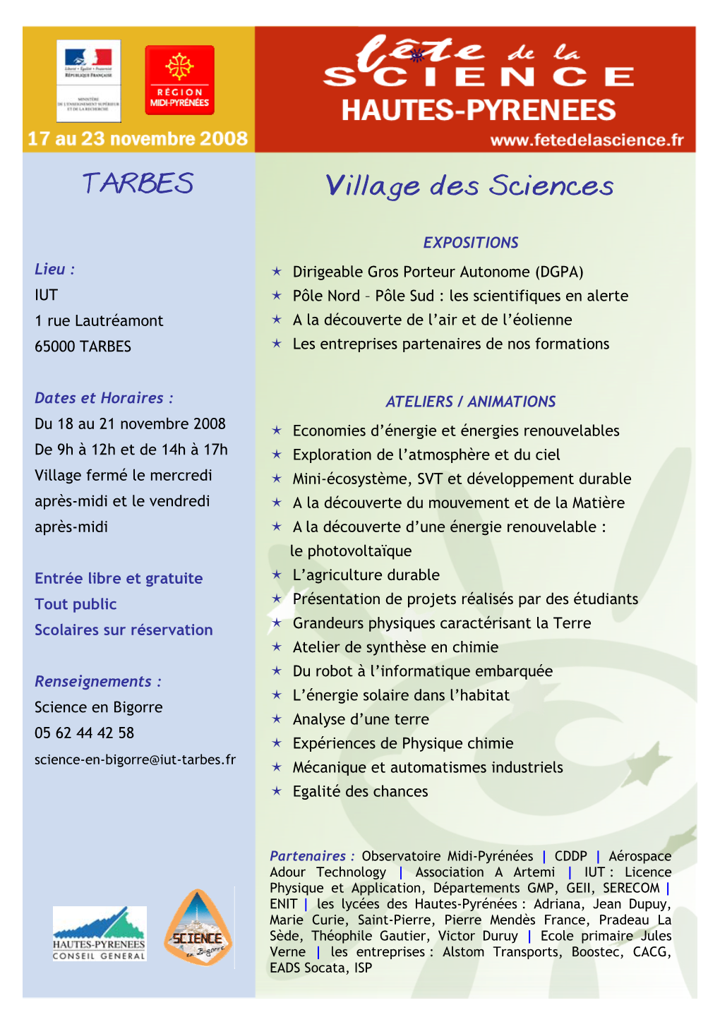 TARBES Village Des Sciences