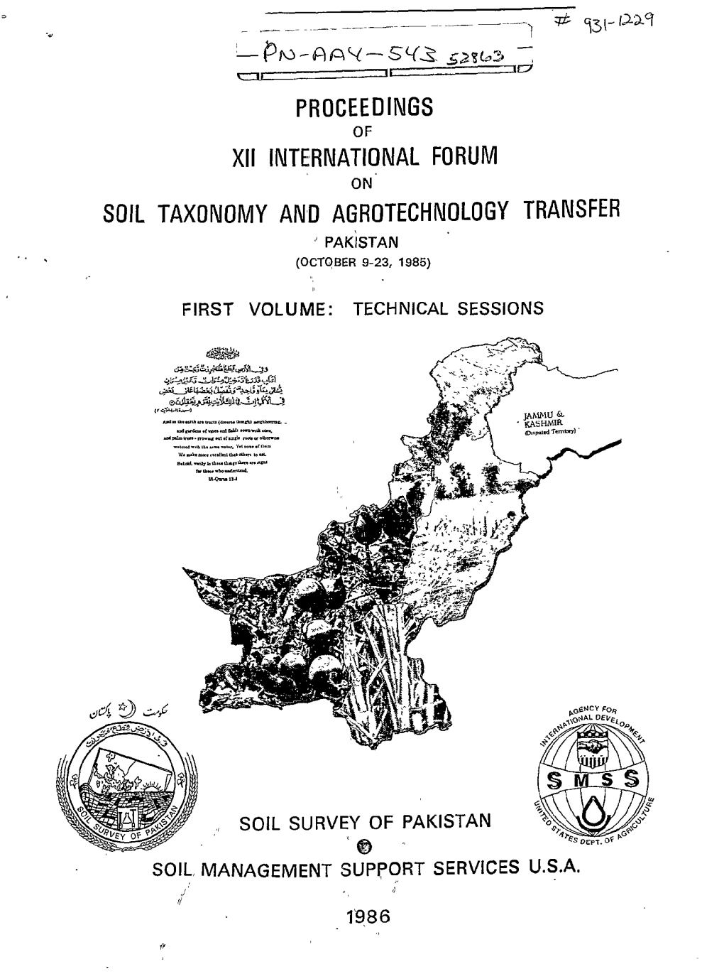 Proceedings Xii International Forum Soil Taxonomy And